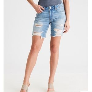 American Eagle Boyfriend Crop Jean Shorts